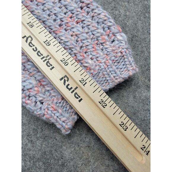 Marine Layer Cardigan Sweater Womens XS Purple Chunky Knit Pockets Wool Alpaca - Picture 13 of 13